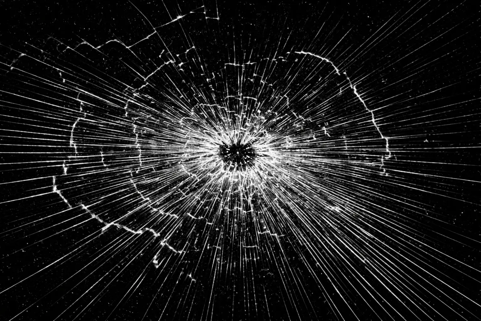 Radial Shatter crack effect